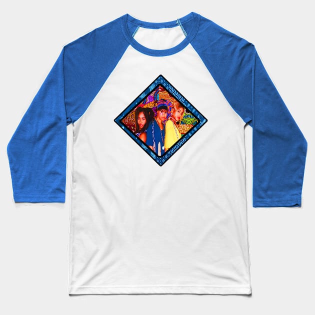 Afro Style TLC Diamond Baseball T-Shirt by artbyomega